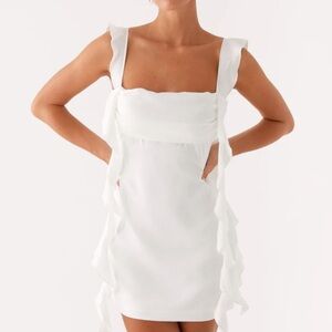 Peppermayo White Beckham Mini Dress
